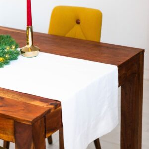 Bieżnik na stół plamoodporny kremowy