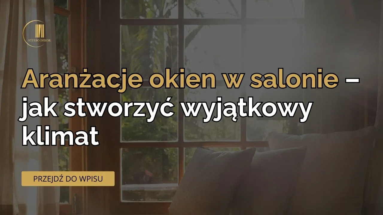 Aranżacje okien w salonie
