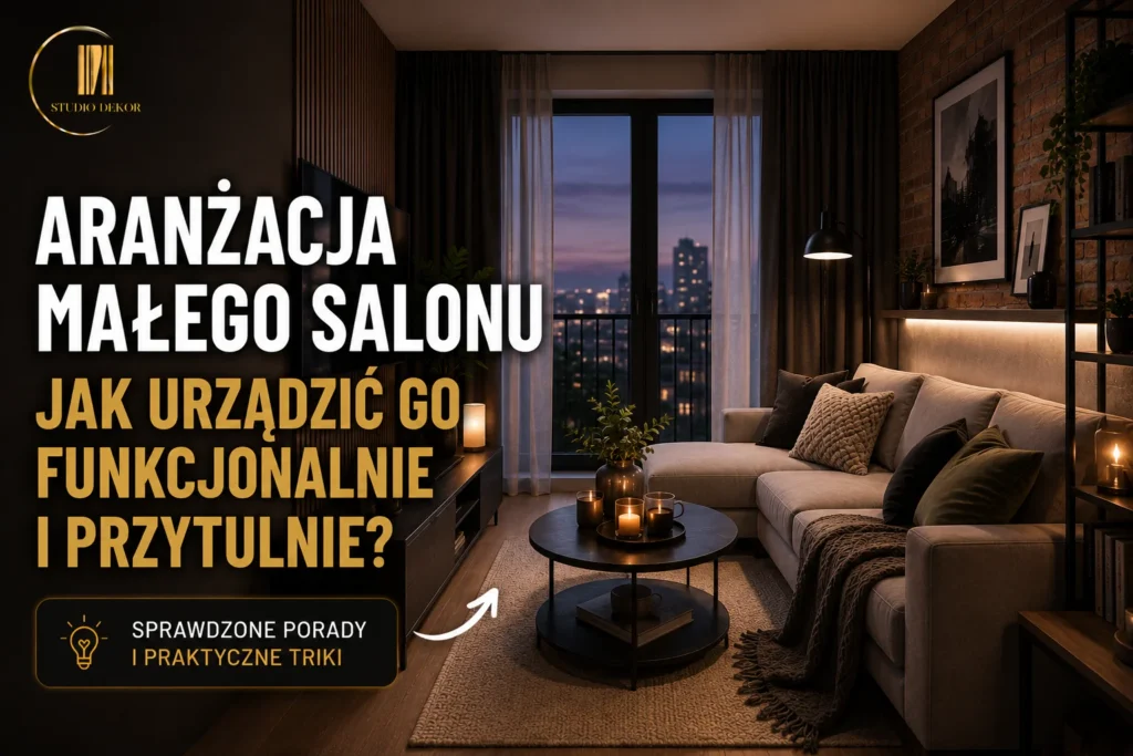 aranżacja małego salonu