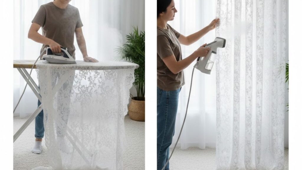 zelazko czy parownica do firanek