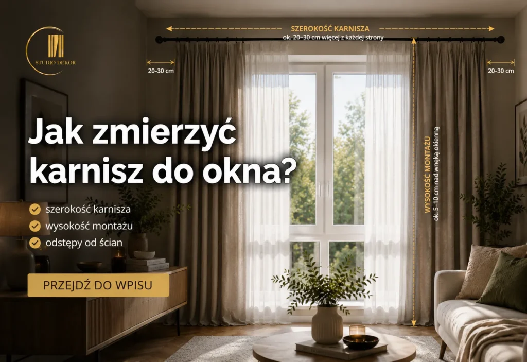 Jak zmierzyć karnisz do okna