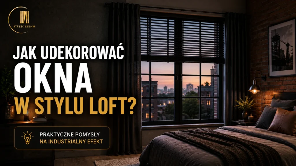 Jak udekorować okna w stylu loft