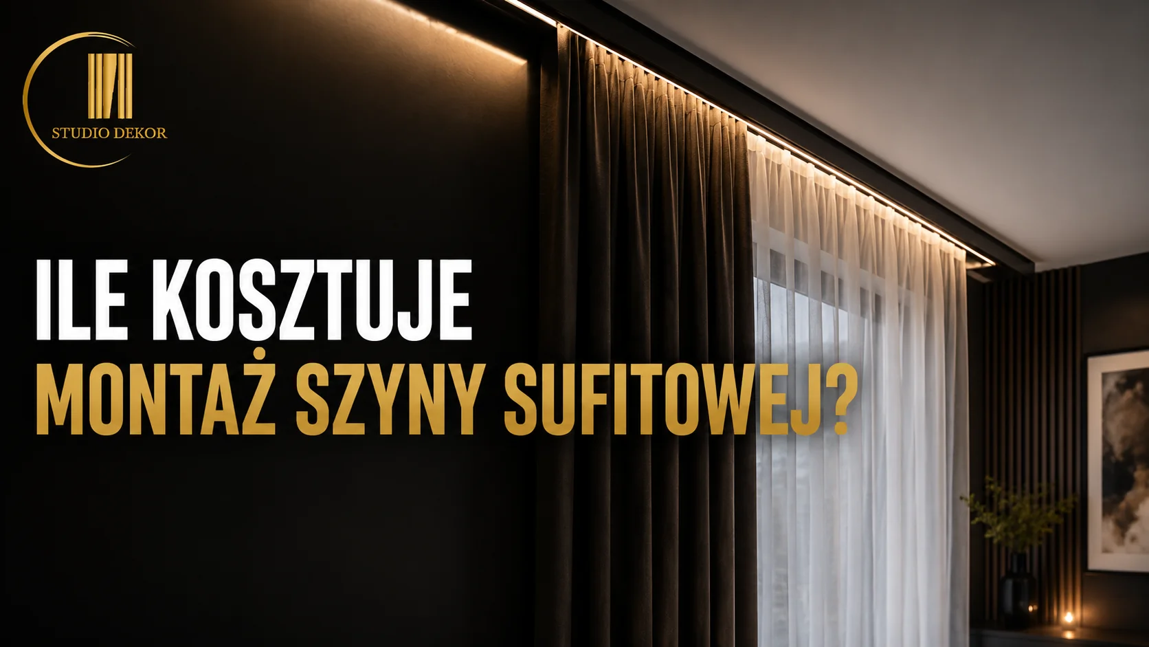 ile kosztuje montaż szyny sufitowej