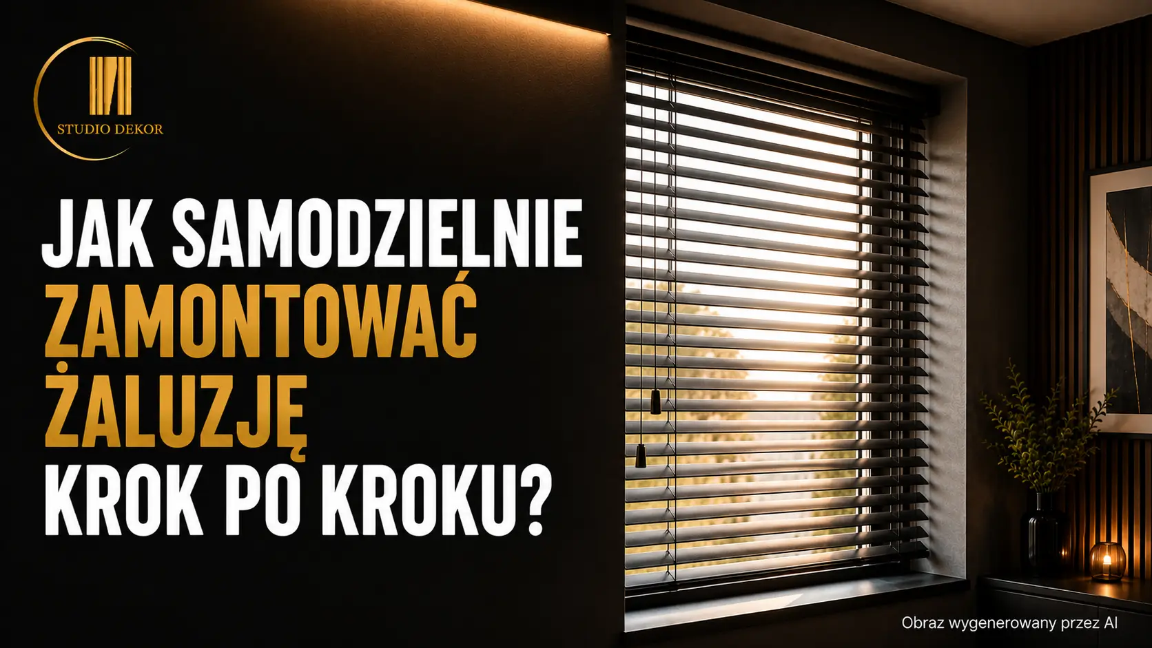 jak zamontować żaluzje