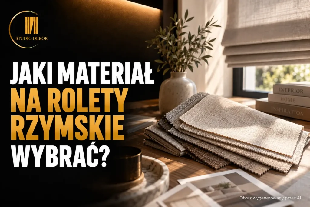 jaki materiał na rolety rzymskie