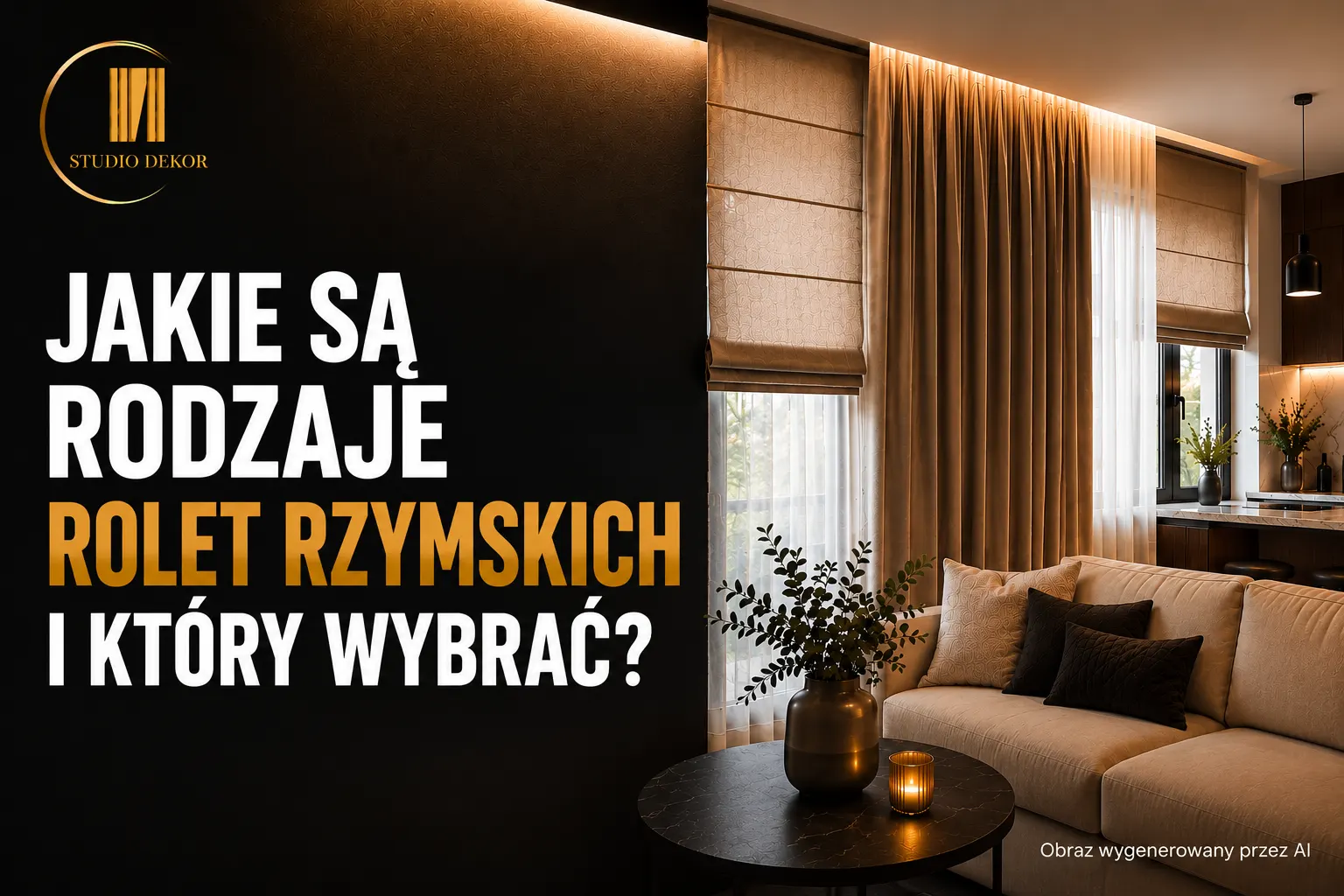 Jakie są rodzaje rolet rzymskich i który wybrać?