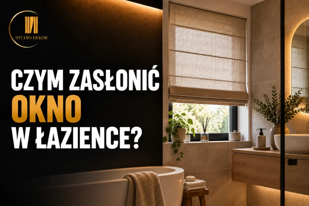 Czym zasłonić okno w łazience?